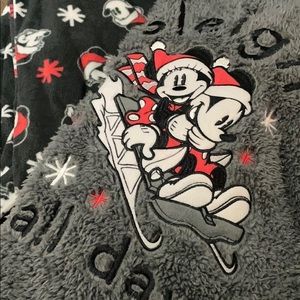 Mickey Minnie pj fleece set medium
